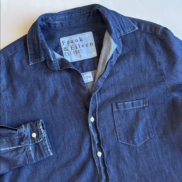 Frank & Eileen Dresses & Skirts - Frank & Eileen Mary‎ Blue Shirt Dress Stone Washed Vintage Denim Women’s Small